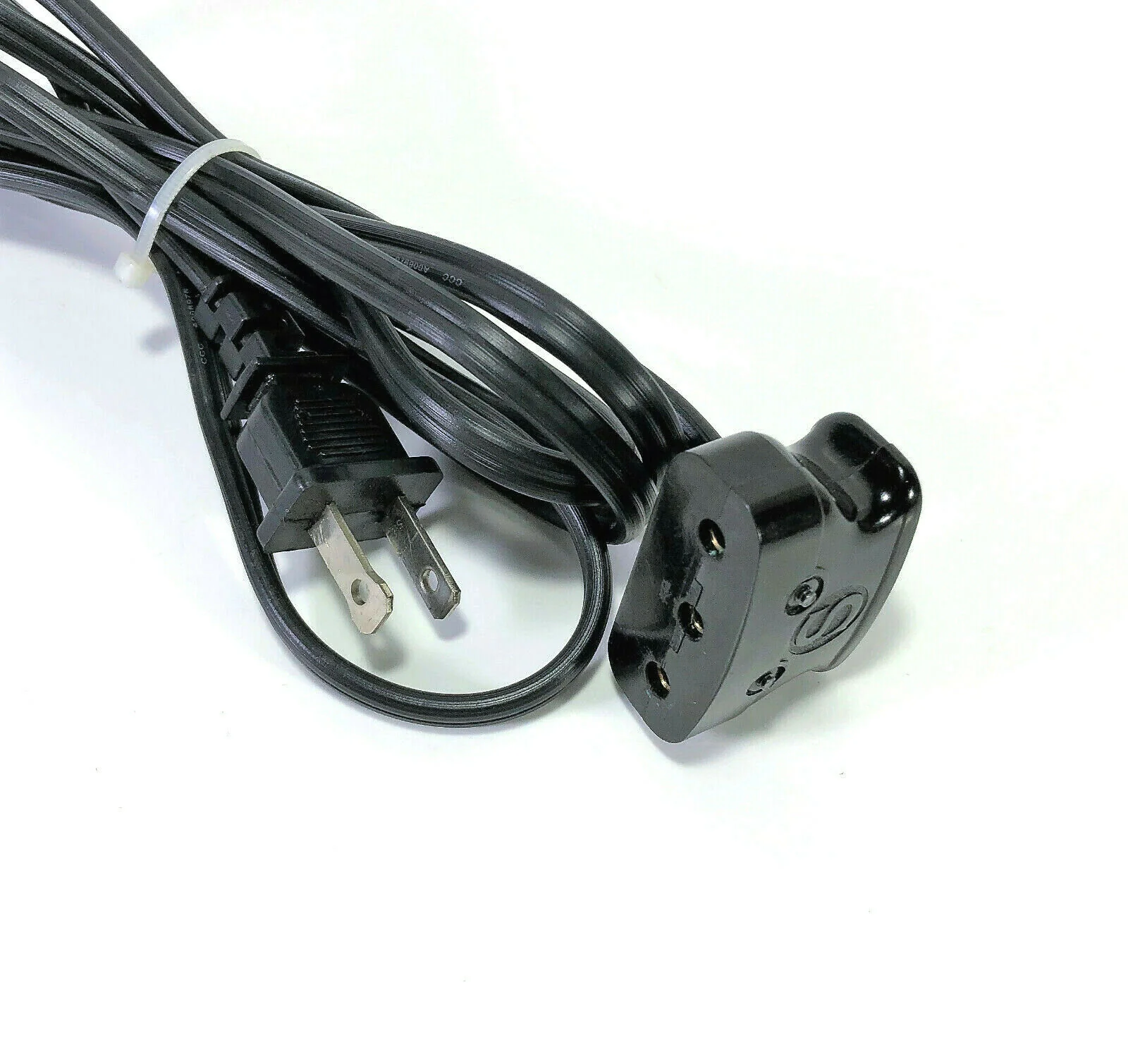 Singer Sewing Machine Single Lead Power Cord w Bakelite 3 Hole Plug Re-Wired 15 66 99 - Image 2