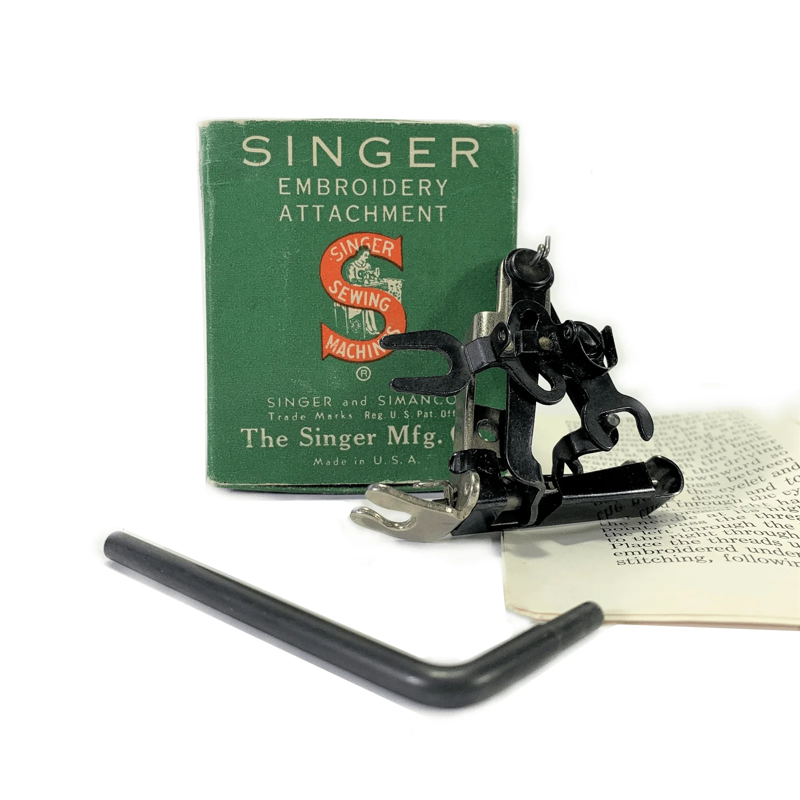 Singer Sewing Machine Single Thread Embroidery Attachment Simanco 26538
