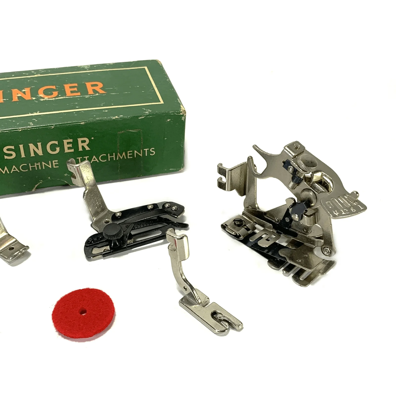 Singer Sewing Machine Slant Shank Attachment Set in Box Class 301 401 403 404 500 503 - Image 3