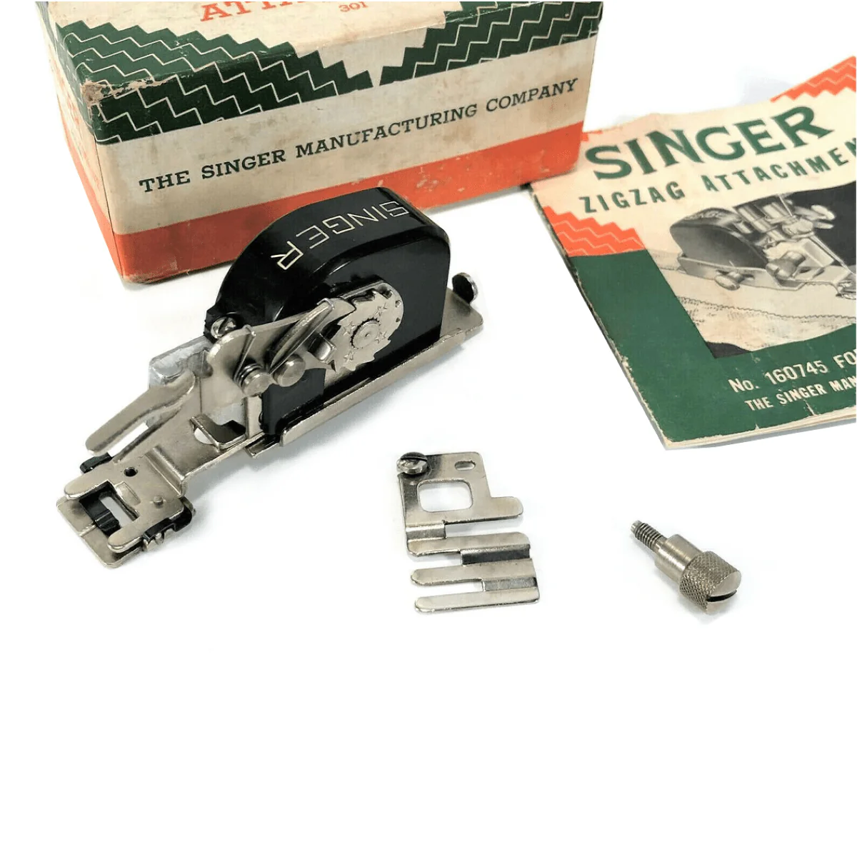 Singer Sewing Machine Slant Shank Zigzag Attachment Zigzagger Simanco 160745 - Image 2
