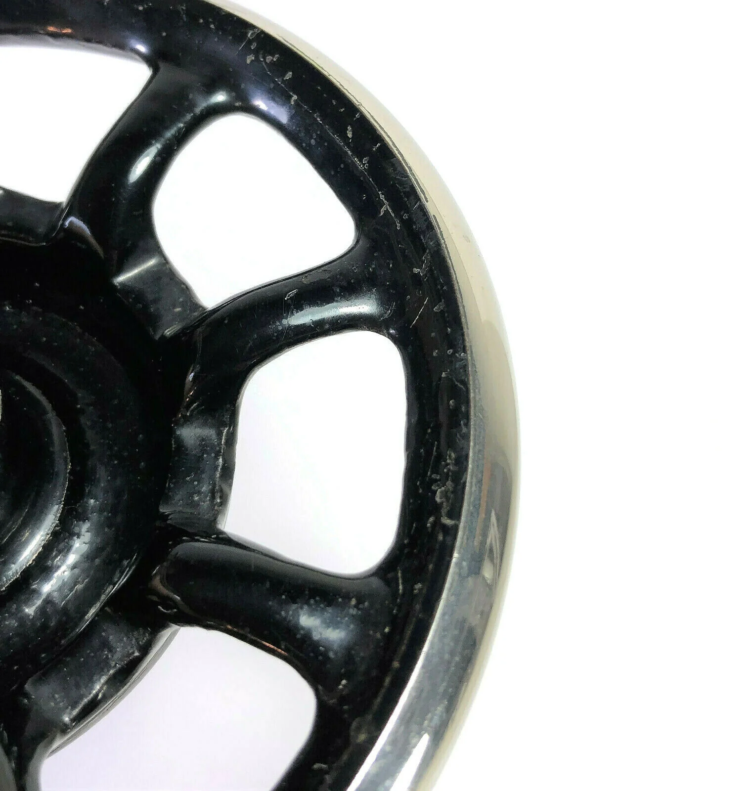 Singer Sewing Machine Spoked Nickel Rim Balance Hand Wheel Simanco 15282 - Image 2