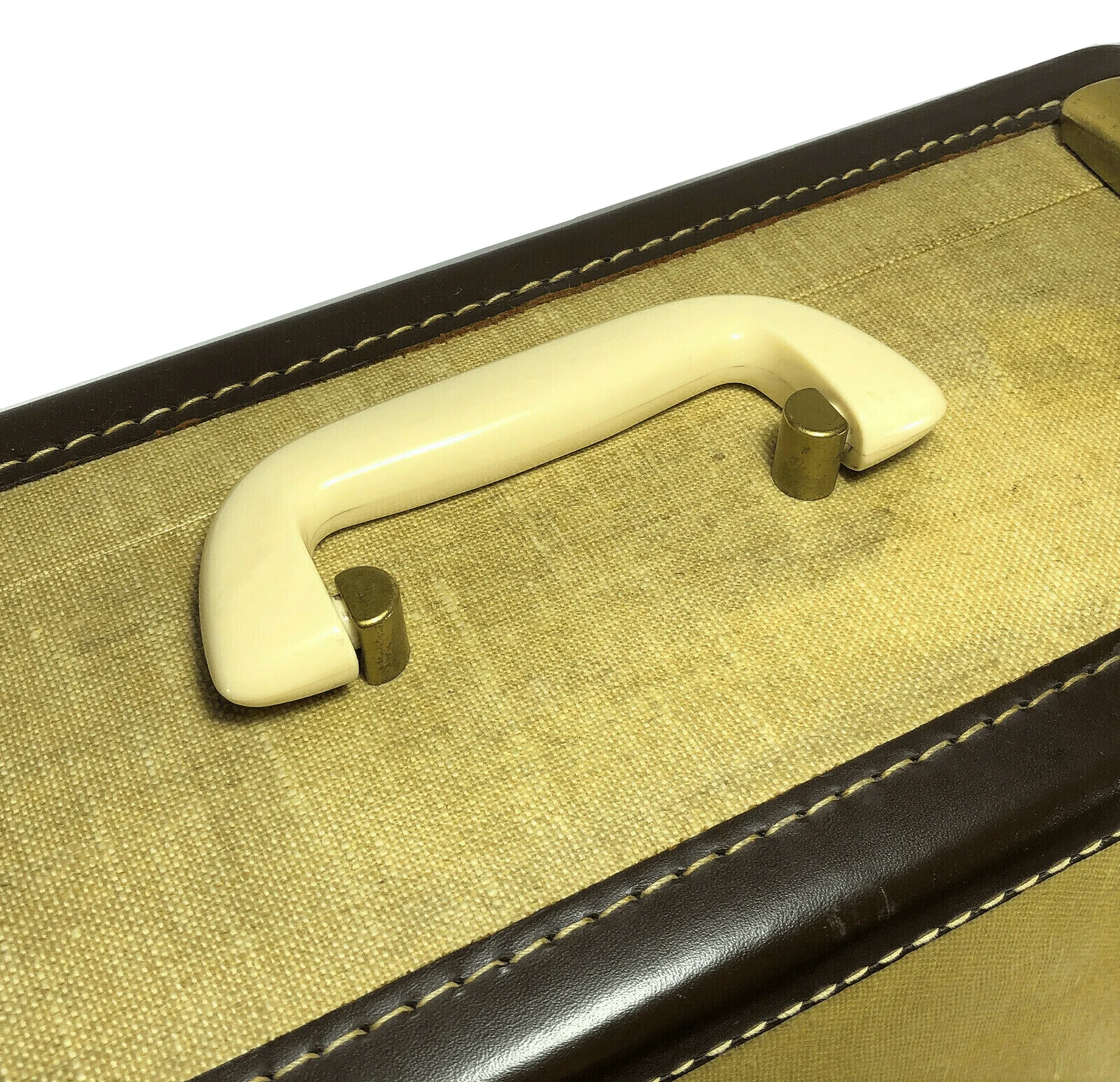 Singer 301 401 306 Sewing Machine Trapezoid Grass Cloth Carry Case Handle 136472 - Image 2