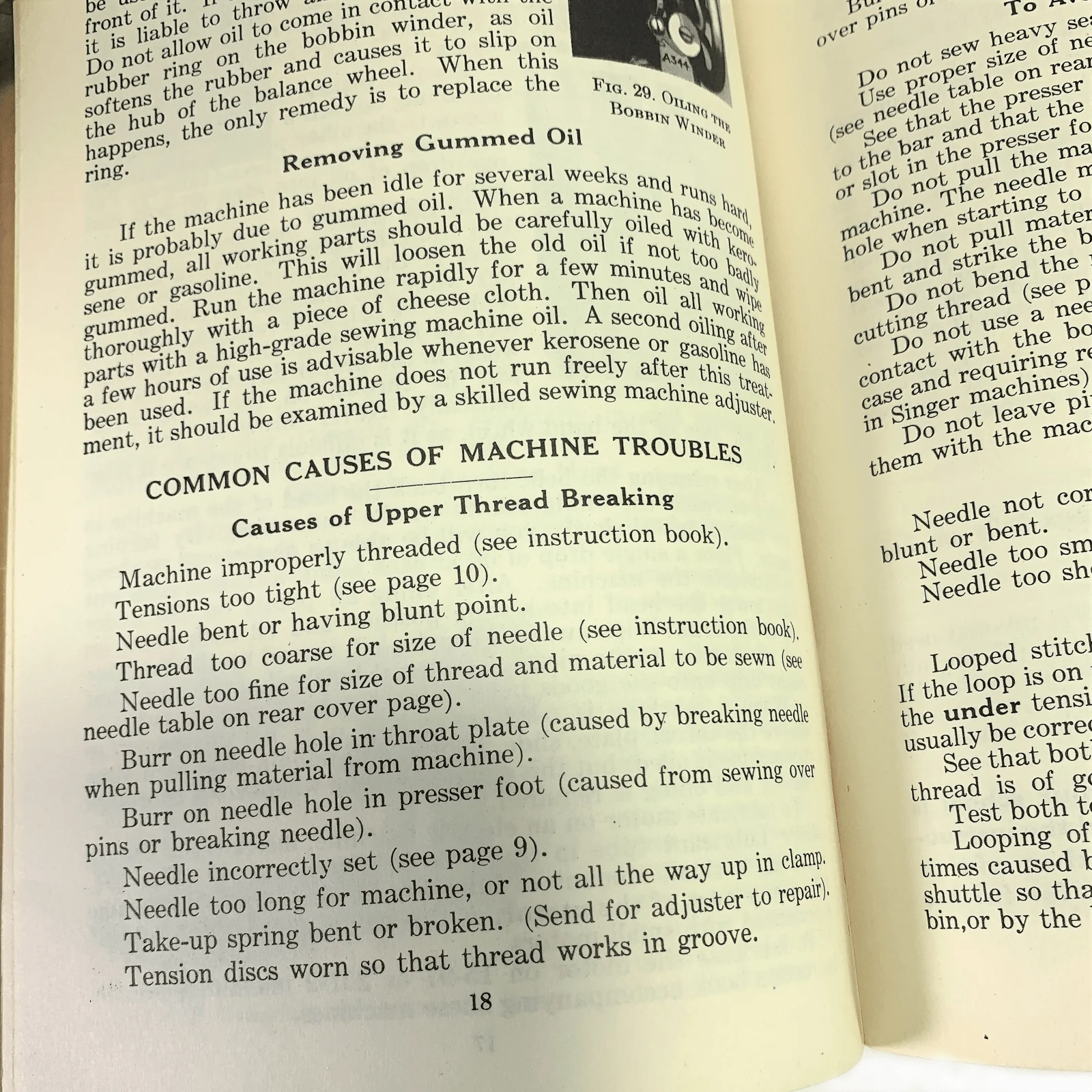 Singer Students Manual of Machine Sewing Model 15 66 127 201 School Instruction Book 1941 - Image 4