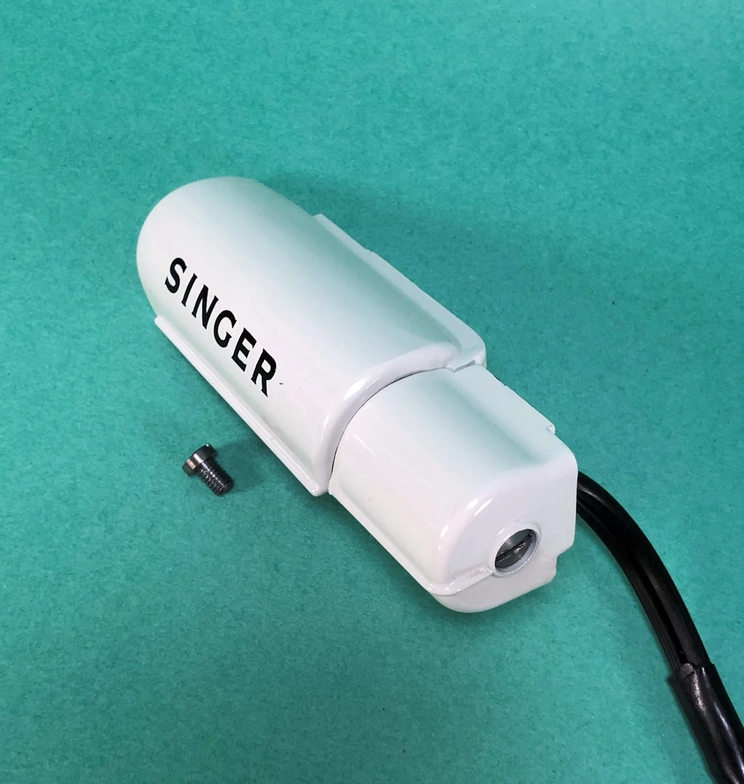 Singer White 221K Featherweight Light Socket Shroud Assembly Simanco 87064 - Image 2