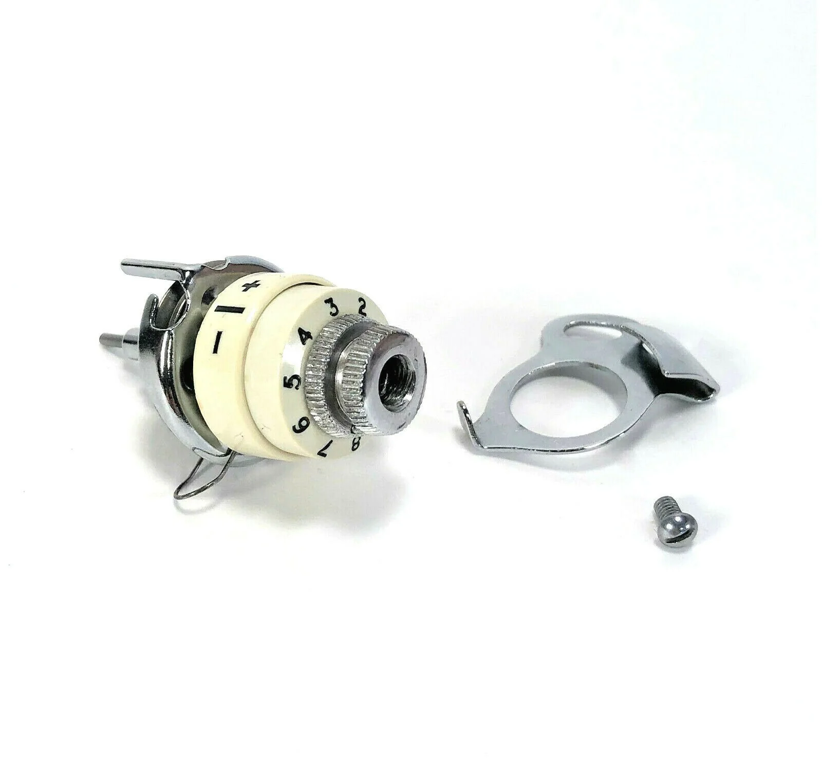 Singer White 221K Featherweight Upper Thread Tension Knob Assembly Simanco