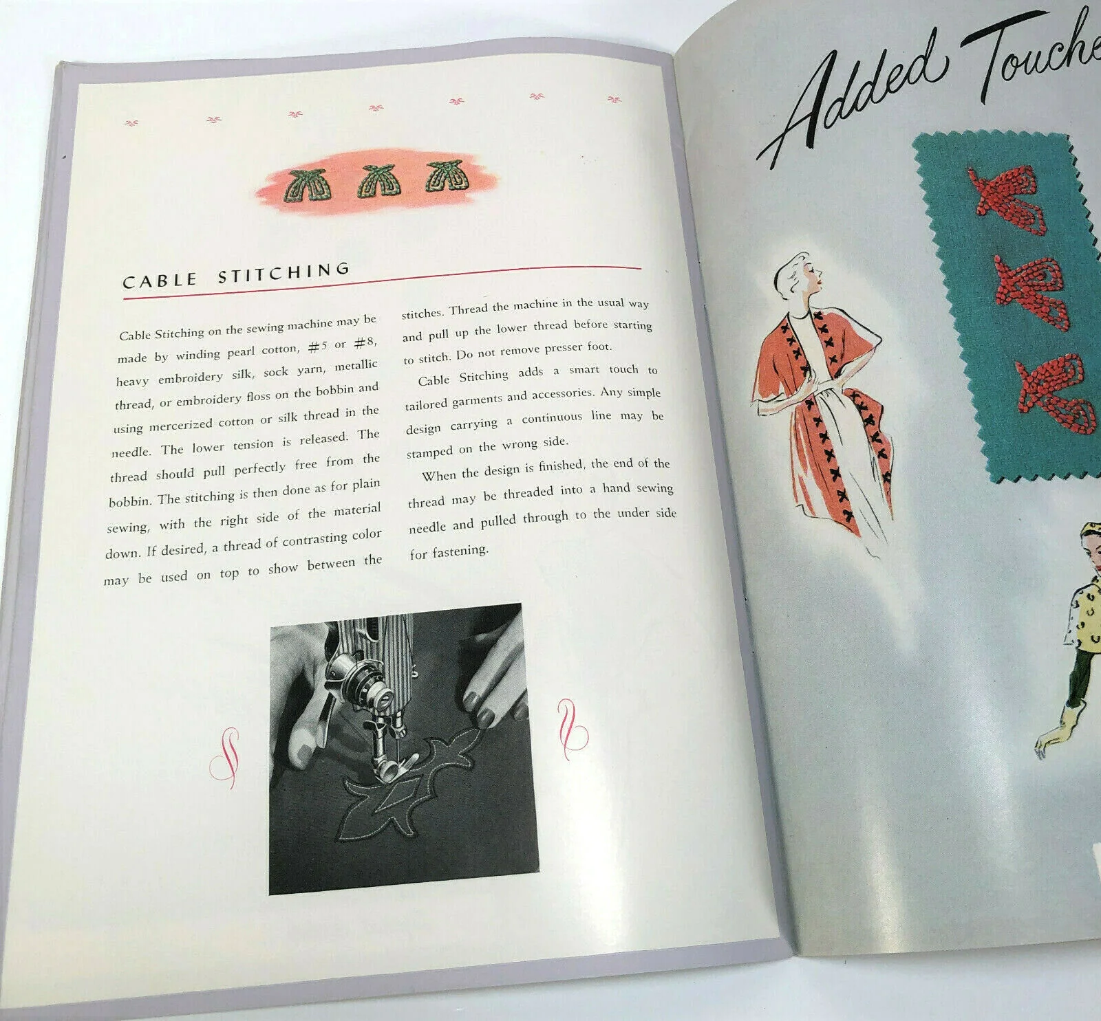 Smart Fashion Stitches by Singer Instruction Manual Booklet 1952 - Image 5