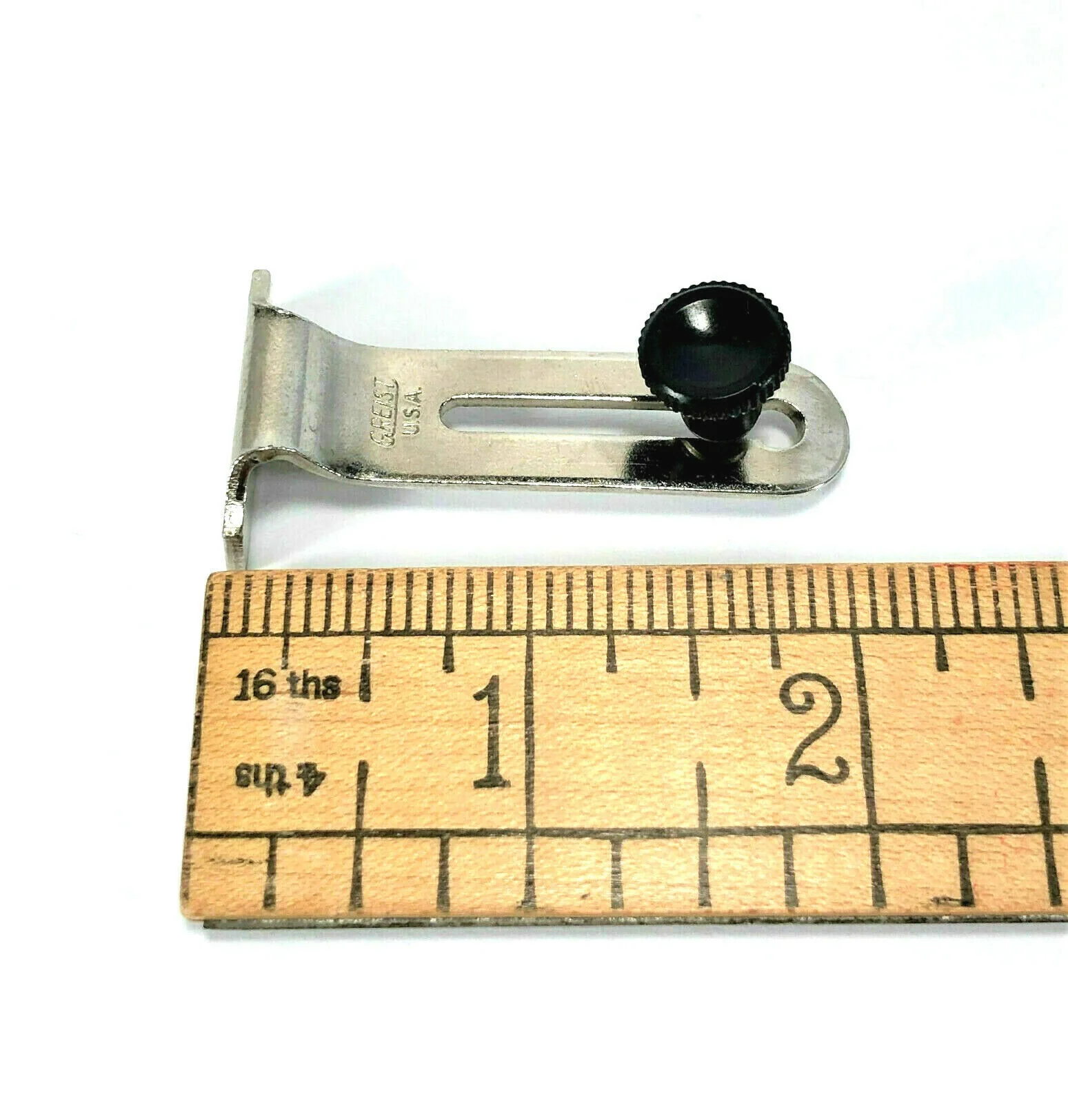 Vintage Greist Sewing Machine Seam Cloth Hem Guide with Thumb Screw USA - Image 2