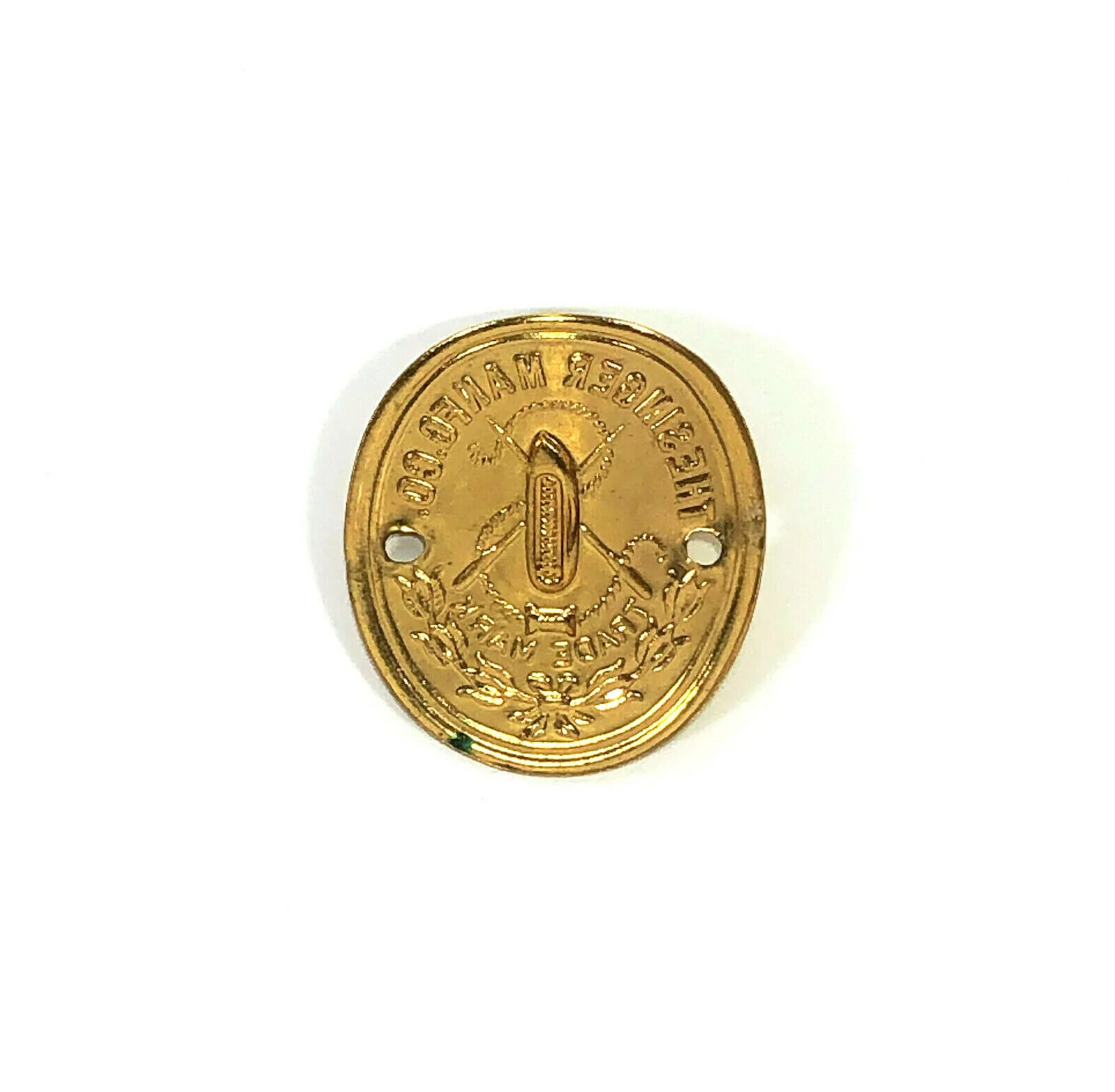 Vintage Singer 221 Featherweight Sewing Machine Brass Badge Emblem Medallion - Image 2