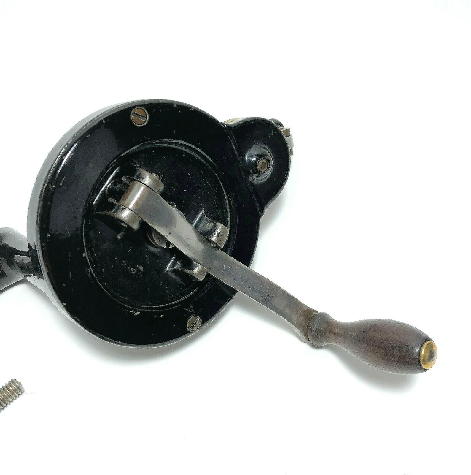Vintage Singer Sewing Machine Hand Crank Attachment Rococo Decal Original Genuine Simanco - Image 2